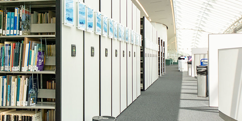 Embry Riddle Library Bookshelves
